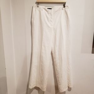 Talbots Heritage 100% Linen Lined Pants Size 14